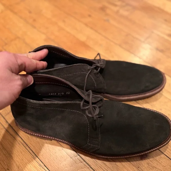 Alden Men's 10 B/D Hunting Green Dark Suede Chukka Boots